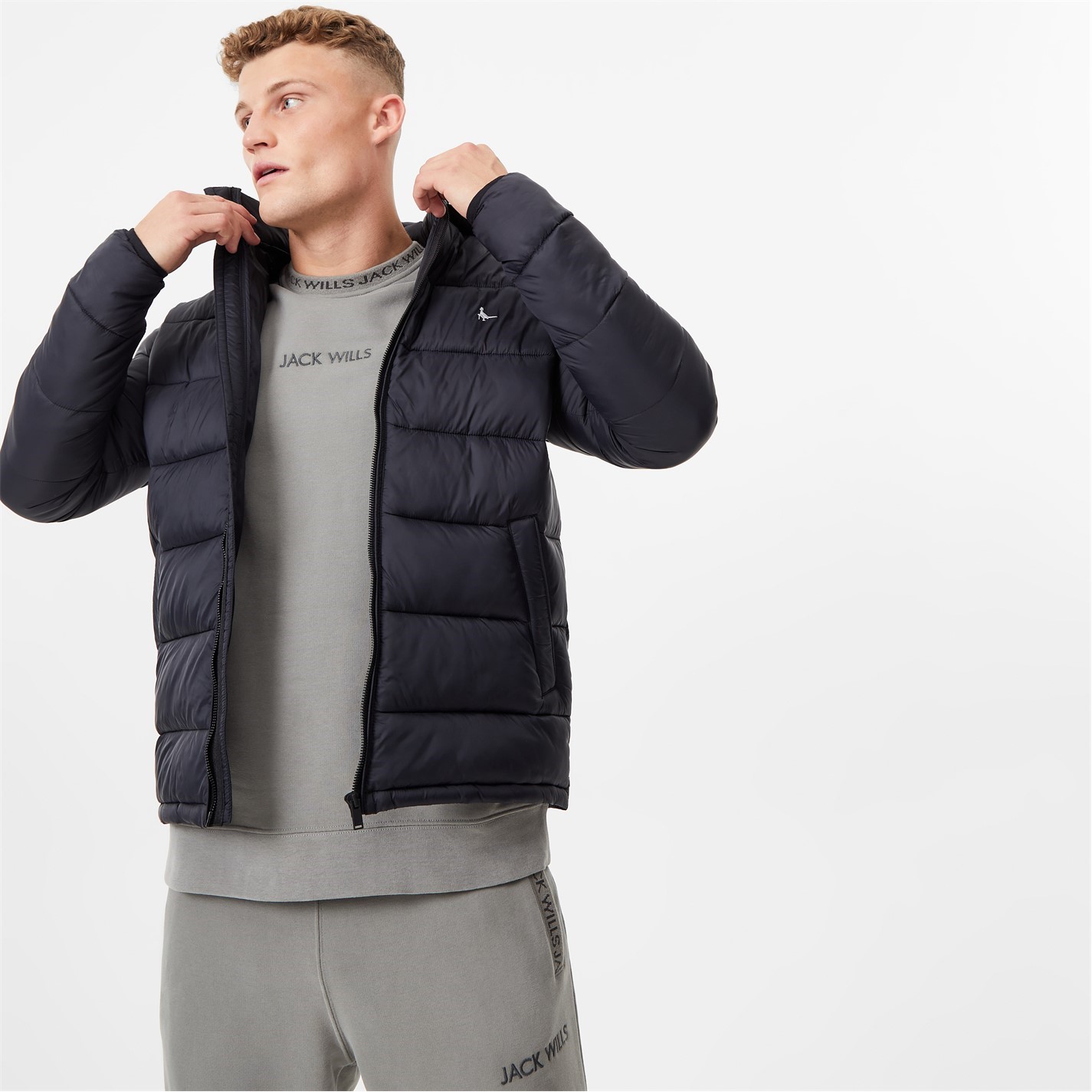 Jack Wills Kershaw Hooded Puffer Jacket USC