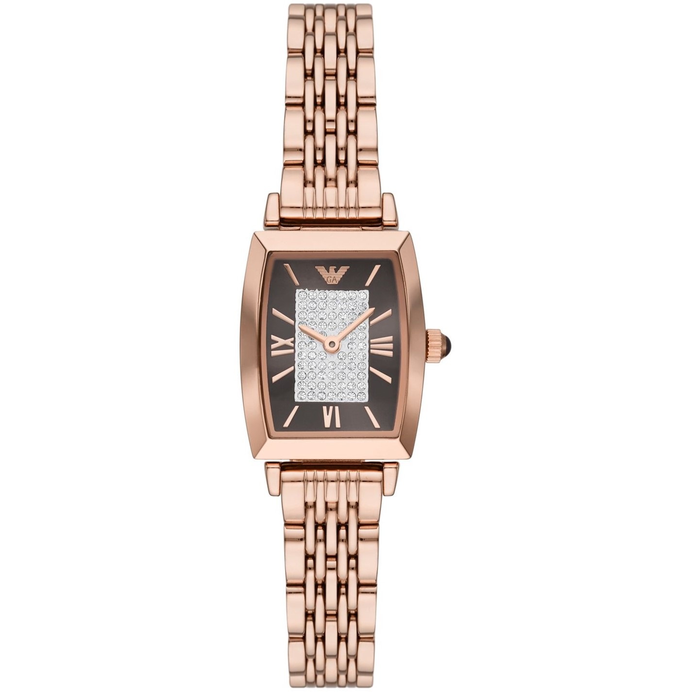 Emporio Armani Armani Two-Hand Rose Gold-Tone Stainless Steel Watch ...