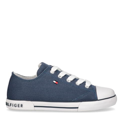 Tommy Hilfiger - Vincent Low Canvas Trainers Junior