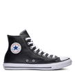 Black 001 - Converse - All Star Leather Hi Top Trainers