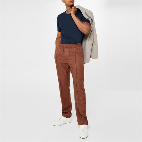 Mennace - Seam Check Pintuck Trousers