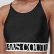 Black 899 - VERSACE JEANS COUTURE - Logo Crop Top