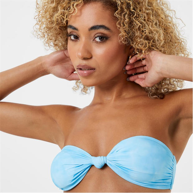 Jack Wills Knot Detail Bandeau Bikini Top USC