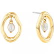 Gold - Calvin Klein - Ladies CKJ Edgy Pearls Earrings 35000562