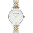 Silver, White and Two tone - Olivia Burton - White Dial Silver & Gold Bracelet Watch