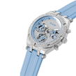 Silver and Blue - Guess - Ladies Guess Heiress Blue Watch GW0407L1