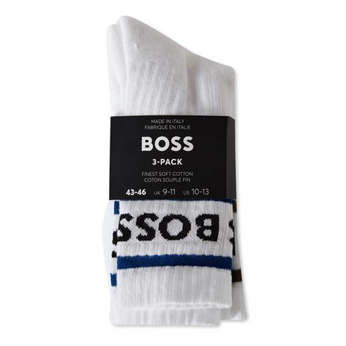 Boss - Rib Stripe Socks 3-Pack Mens