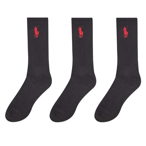 Polo Ralph Lauren - Polo Ralph Lauren 3 Pack Big Polo Pony Crew Sock