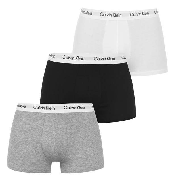  Calvin Klein Men's Underwear CK One Cotton Low Rise Trunks,  Black/Black/Black, S : Clothing, Shoes & Jewelry