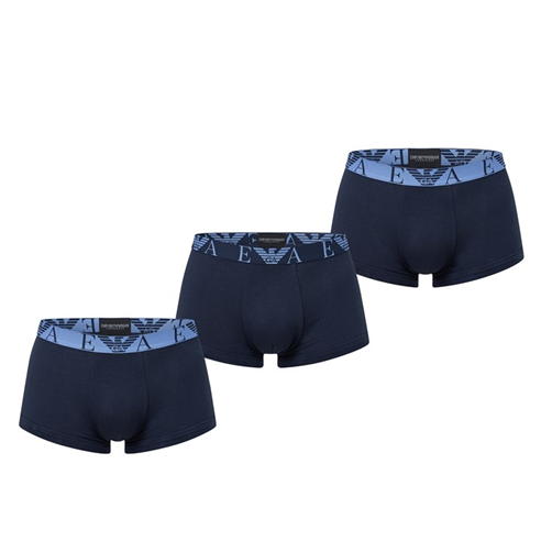 EMPORIO ARMANI - 3 Pack Monogram Logo Trunks