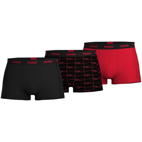 Hugo - 3 Pack Design Boxer Shorts