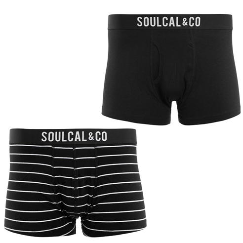 SoulCal - 2 Pack Modal Boxer Shorts