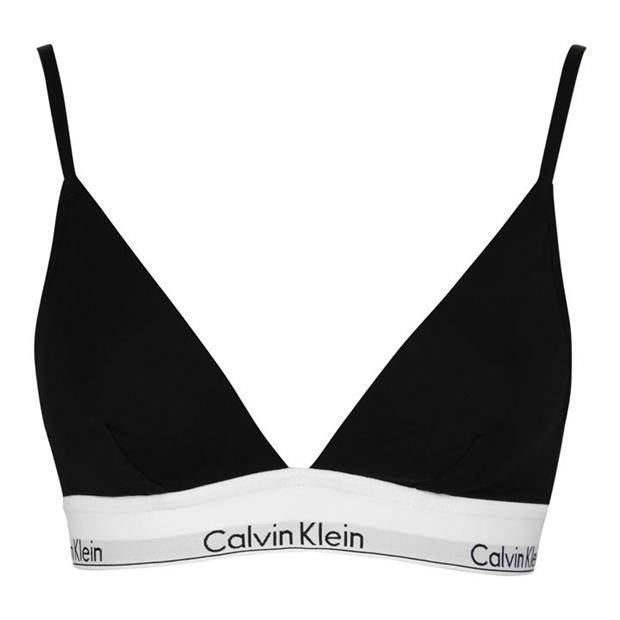 Calvin Klein Modern Cotton Holiday check print unlined bralette and thong  gift set in red and black