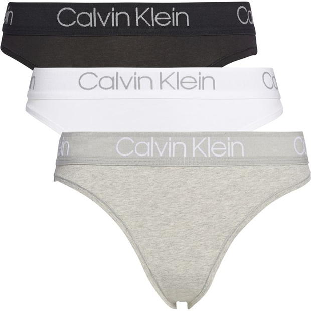 Buy Calvin Klein Underwear 3-Pack High Waist Thong - Black