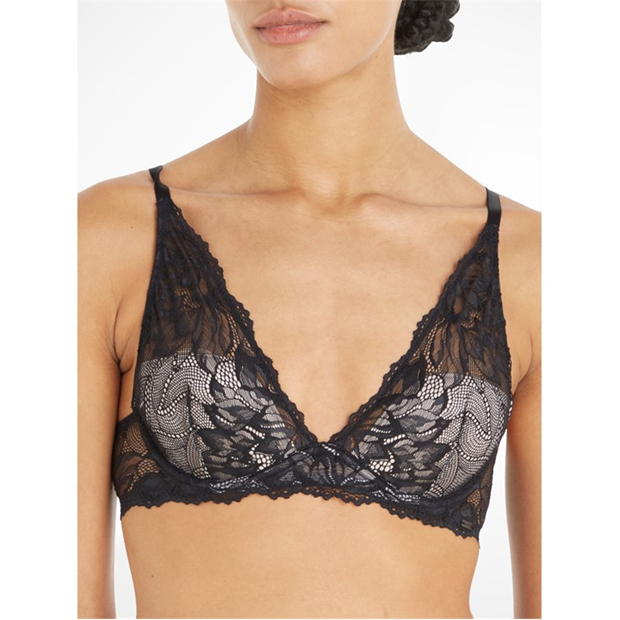 Calvin Klein Seductive Comfort Floral Plunge Bra