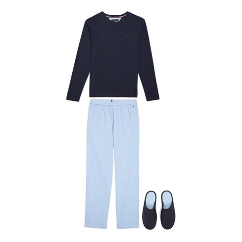 Tommy Hilfiger - LS PANT SLIPPER SET