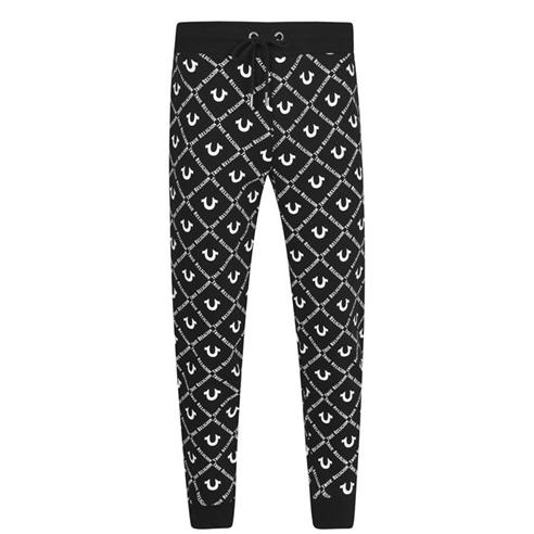 True Religion - All Over Logo Joggers