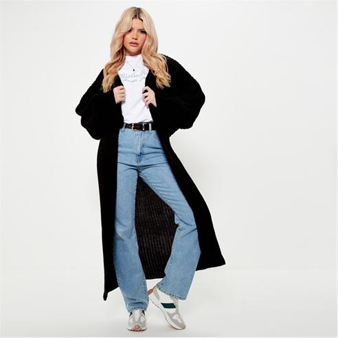 I Saw It First - Wide Sleeve Longline Chunky Knit Cardigan