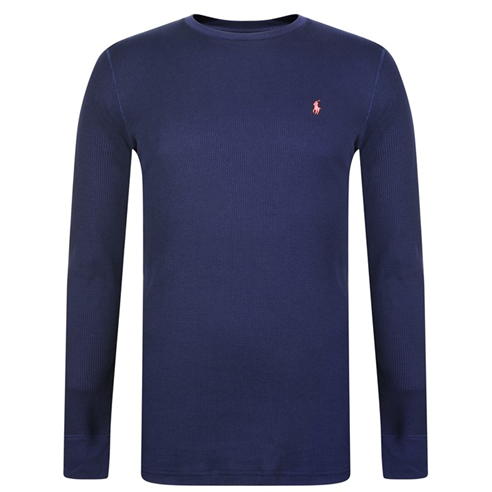 POLO RALPH LAUREN - Long Sleeved Waffle Sleep Sweatshirt
