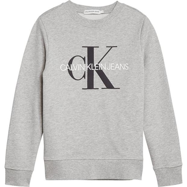 Calvin Klein Jeans Junior Boys Monogram Crew Neck Sweatshirt