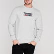 Lt Grey Htr - Tommy Jeans - Corp Logo Sweatshirt
