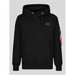 Black/Multi - Alpha Industries - Back Print Hoody Rainbow Refl.Print