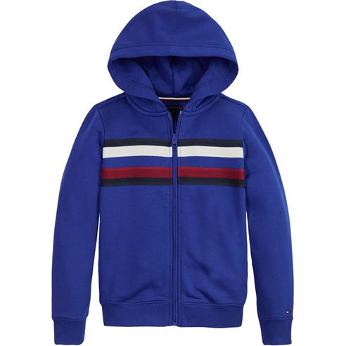 Tommy Hilfiger - GLOBAL STRIPE ZIPTROUGH