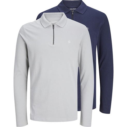 Jack and Jones - Long Sleeve Polo Shirt 2 Pack