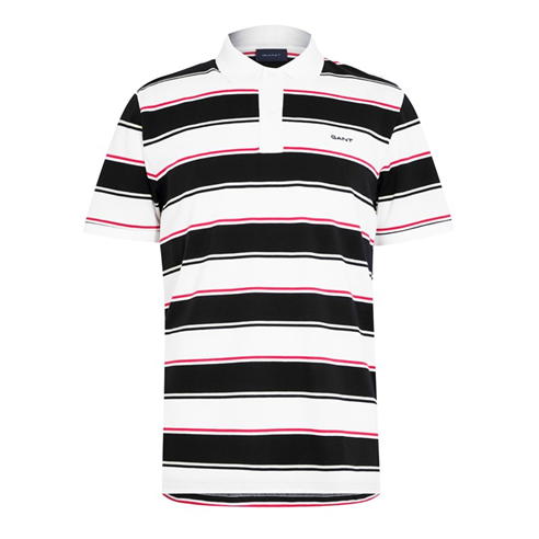 Gant - Multi Striped Pique Polo Shirt