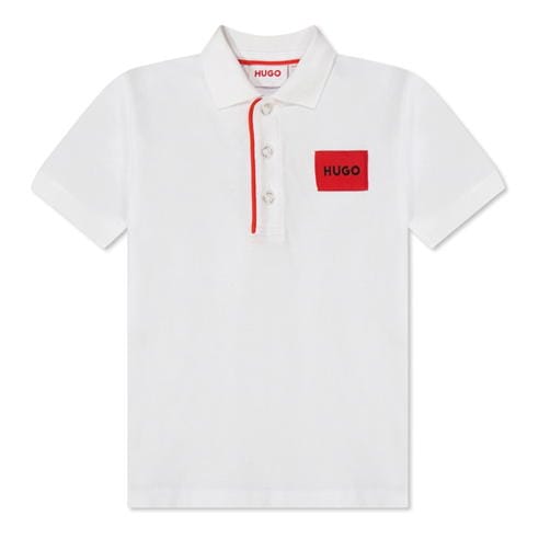 HUGO - Boys Hugo Square Logo Polo Shirt