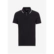 Black 1200 - Armani Exchange - Tipped Pique Polo Shirt