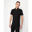 Black 1200 - Armani Exchange - Tipped Pique Polo Shirt