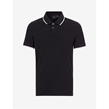 Black 1200 - Armani Exchange - Tipped Pique Polo Shirt