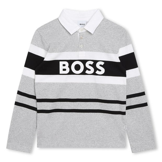 Boys hugo boss long sleeve polo top