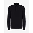 Black 1200 - Armani Exchange - Long Sleeve Logo Pique Polo Shirt