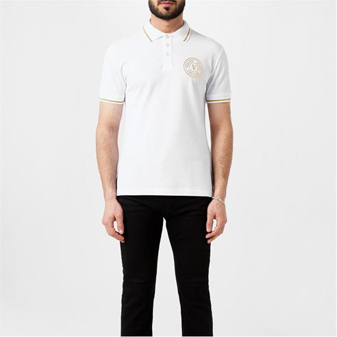 VERSACE JEANS COUTURE - Foil Logo Polo Shirt