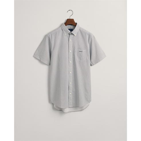 Gant - REG MICRO PRINT SS SHIRT EVENING BL
