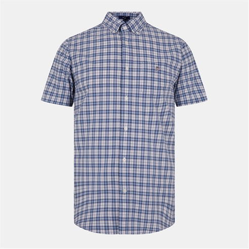 Gant - REG POPLIN MICRO CHECK SS SHIRT GEN