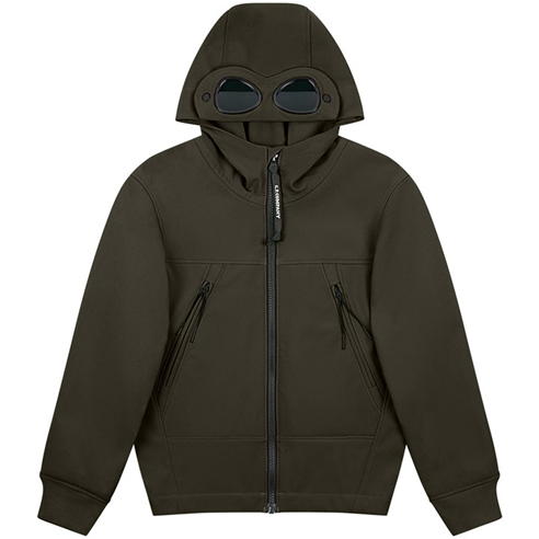 CP COMPANY - Boys Softshell Goggle Hooded Jacket
