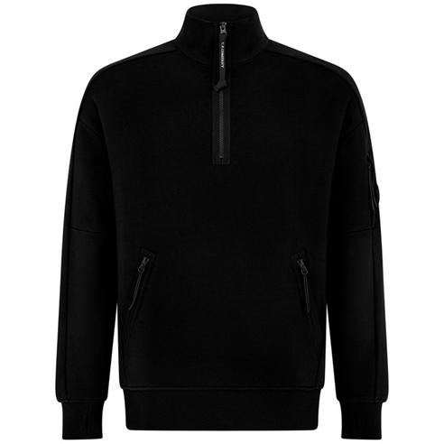CP COMPANY - Lens Arm Quarter Zip Sweatshirt