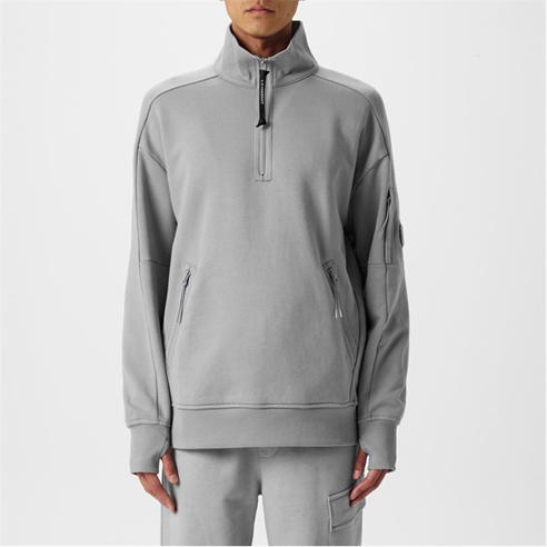CP COMPANY - Lens Arm Quarter Zip Sweatshirt