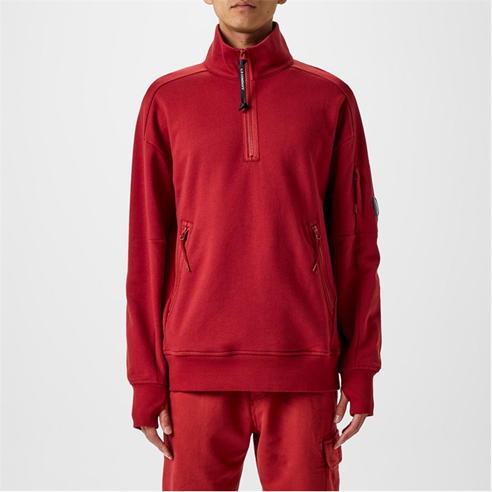 CP COMPANY - Lens Arm Quarter Zip Sweatshirt
