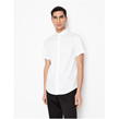 White 0113 - Armani Exchange - Slim Short Sleeve Stretch Shirt