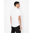 White 0113 - Armani Exchange - Slim Short Sleeve Stretch Shirt