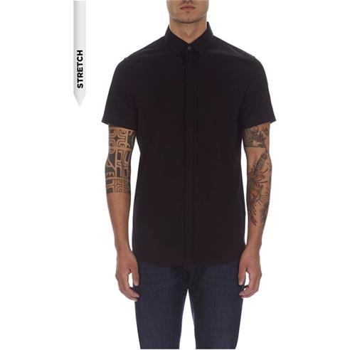 Armani Exchange - Slim Short Sleeve Stretch Shirt