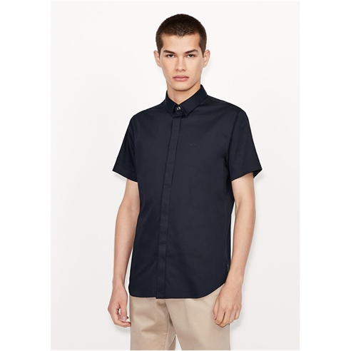 Armani Exchange - Slim Short Sleeve Stretch Shirt