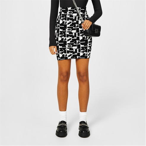 Hugo - Logo Motif Pencil Skirt