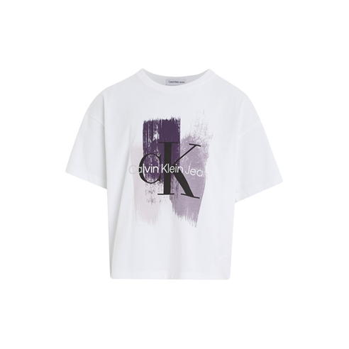 Calvin Klein Jeans - BRUSH STROKE MONOGRAM T-SHIRT
