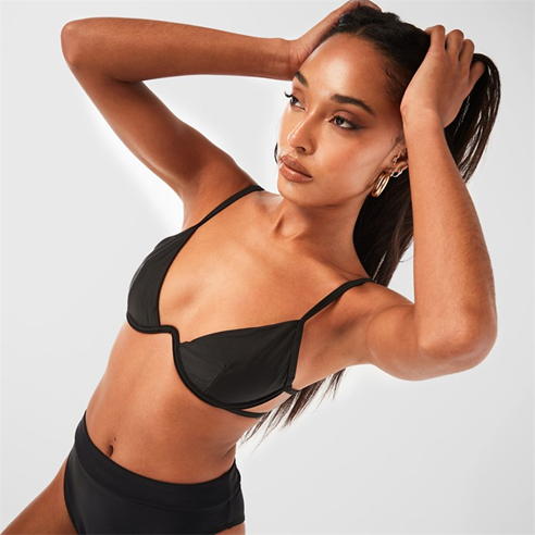 Missguided - Tie Back Underwire U Bikini Top