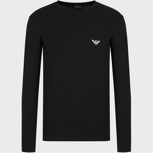 Emporio Armani - Shiny Eagle Long Sleeve T-shirt